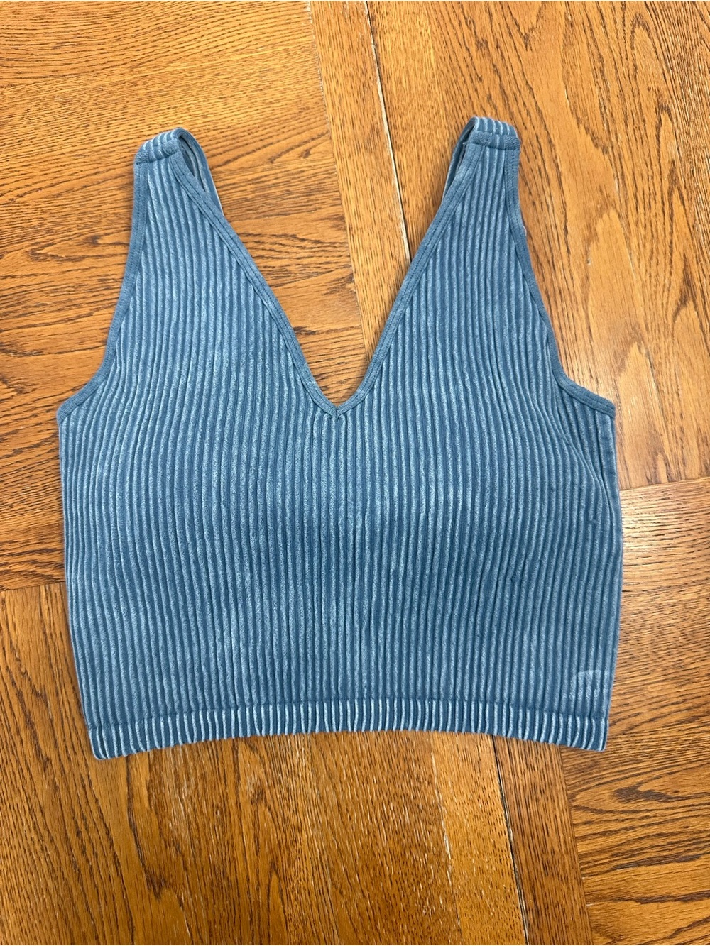 90 Degrees Seamless Alamo Sports Bra Crop Top Size Small, Blue or Grey